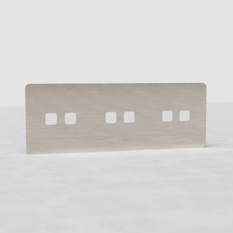 Grove Triple 6x Switch Plate - Polished Nickel
