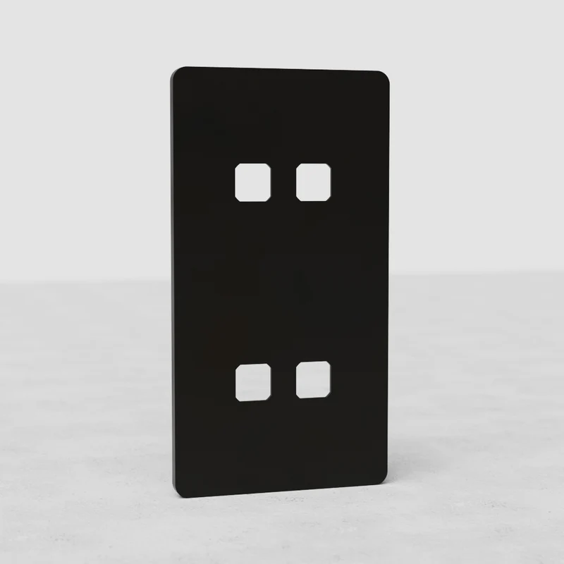Grove Double 4x Vertical Switch Plate - Bronze