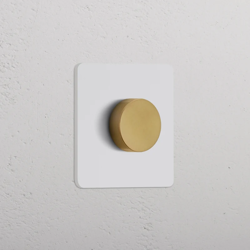 Grove Single Multiway Dimmer Switch – Paintable Antique Brass