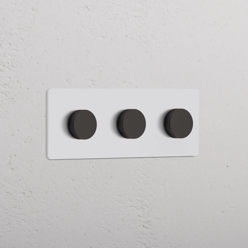 Grove Triple 3x Multiway Dimmer Switch – Paintable Bronze