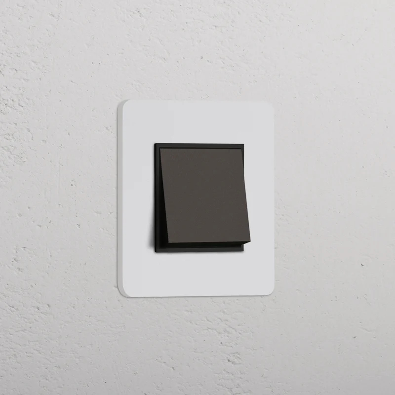 Grove Single Intermediate Rocker Switch – Paintable Bronze | Black