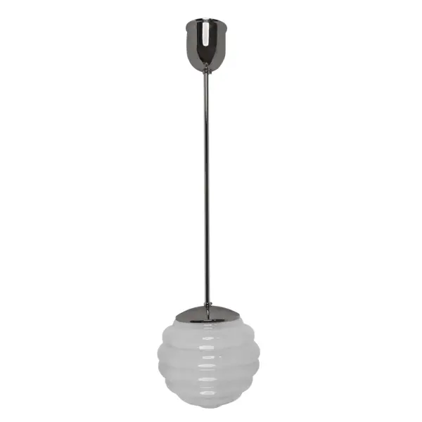 Lampa Bikupa vit liten, förnicklad, lång