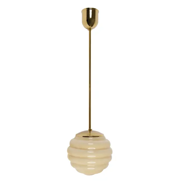 Lampa Bikupa, liten gul mässing, lång