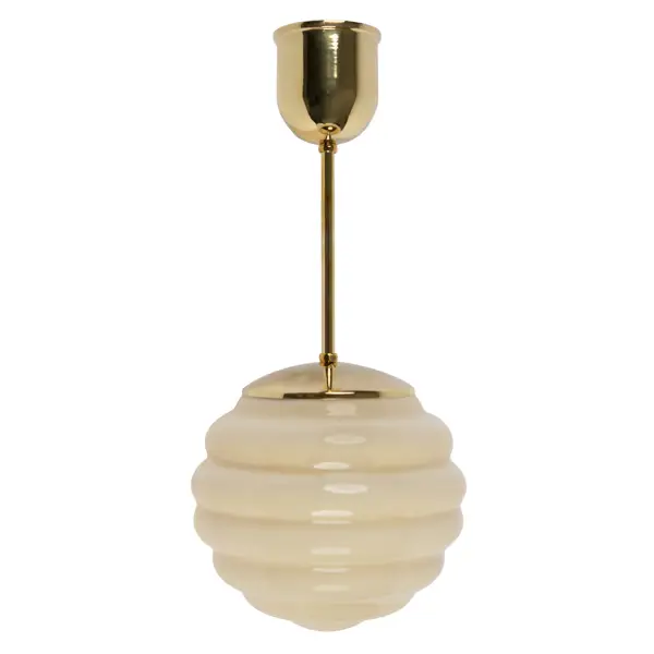 Lampa Bikupa liten, gul mässing, kort