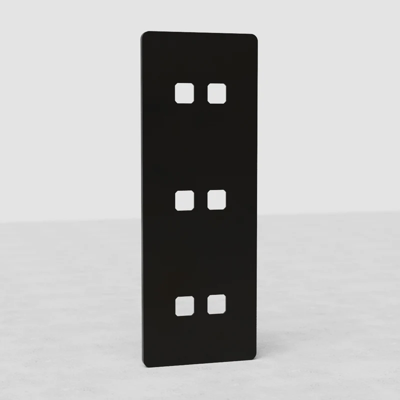 Grove Triple 6x Vertical Switch Plate - Bronze