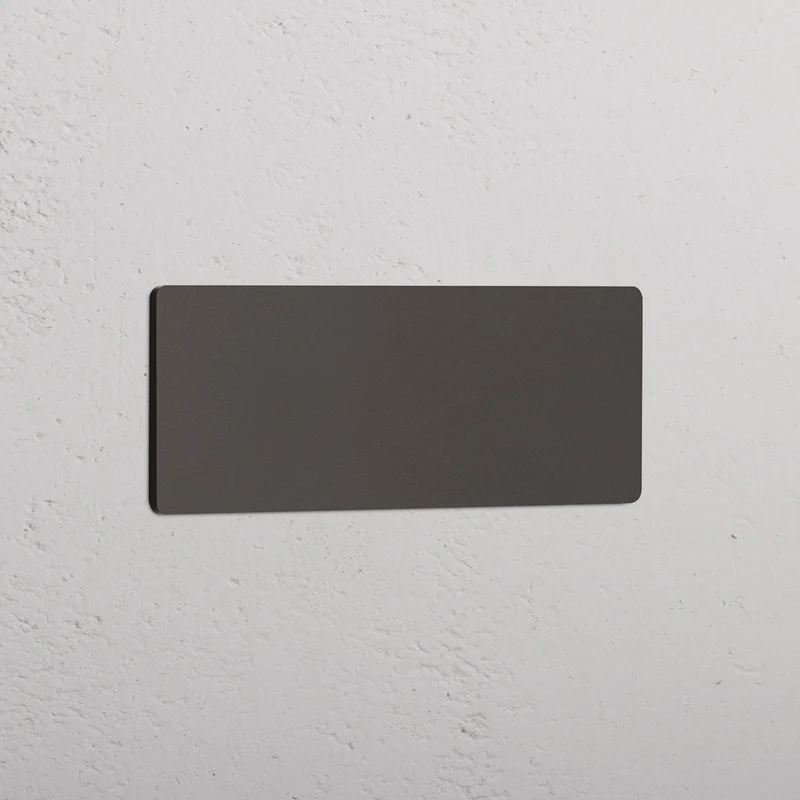 Grove Triple Blank Plate - Bronze