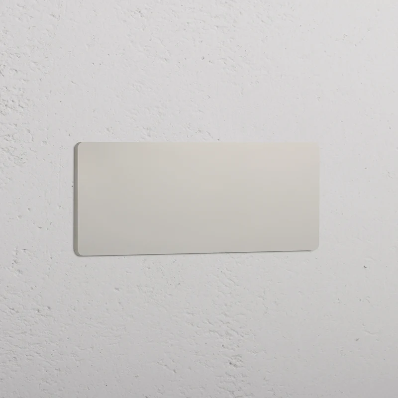 Grove Triple Blank Plate - Polished Nickel
