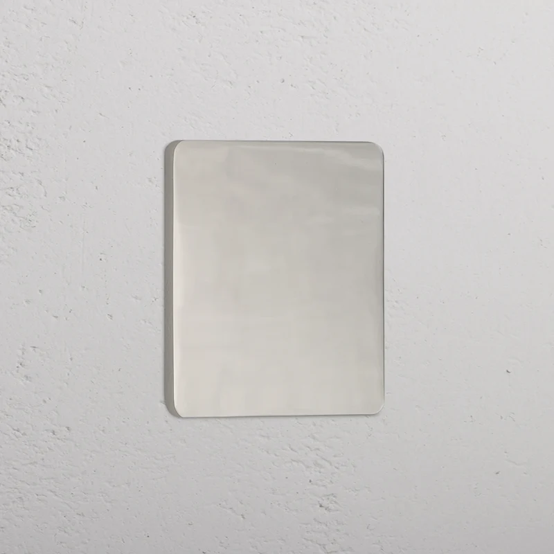 Grove Single Blank Plate - Polished Nickel