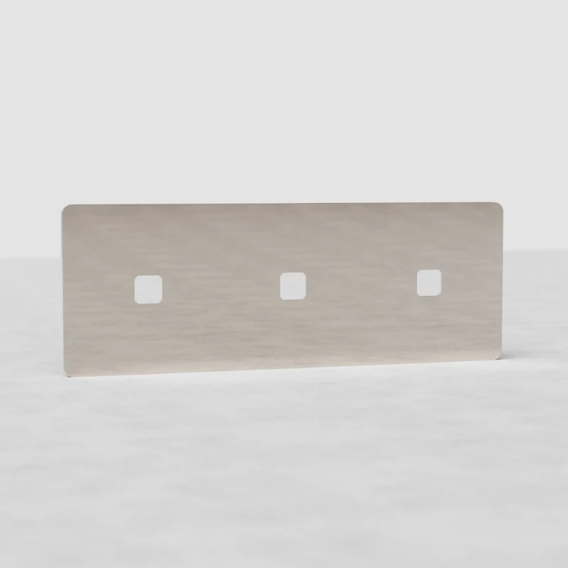 Grove Triple 3x Switch Plate - Polished Nickel