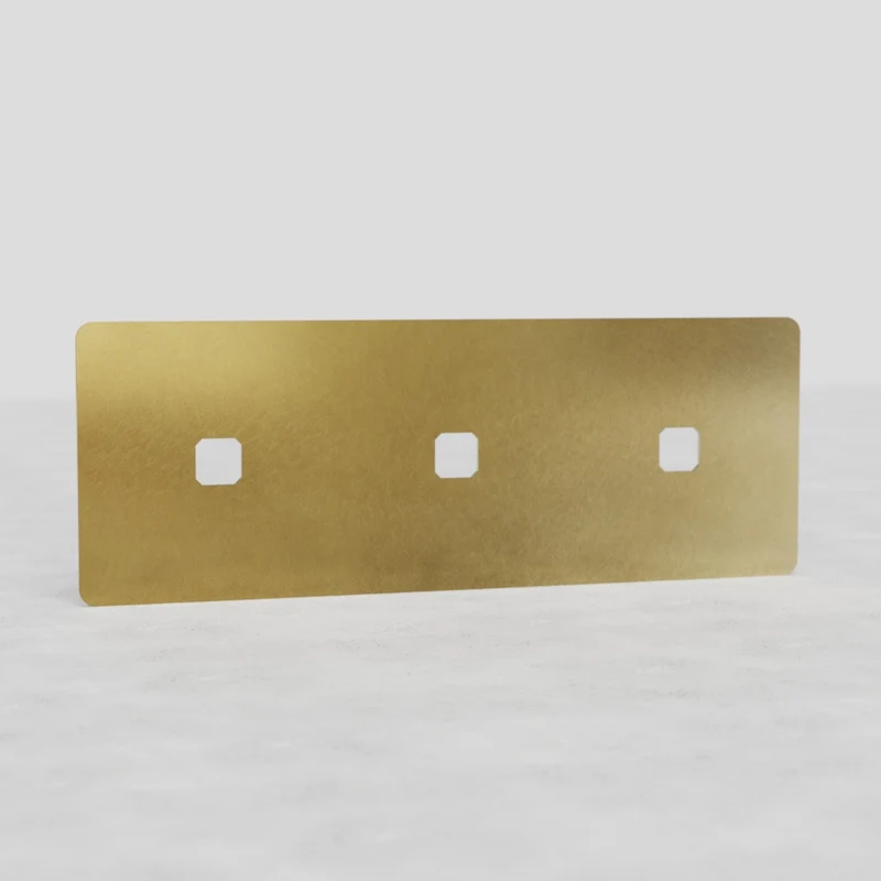 Kew Triple 3x Switch Plate - Antique Brass