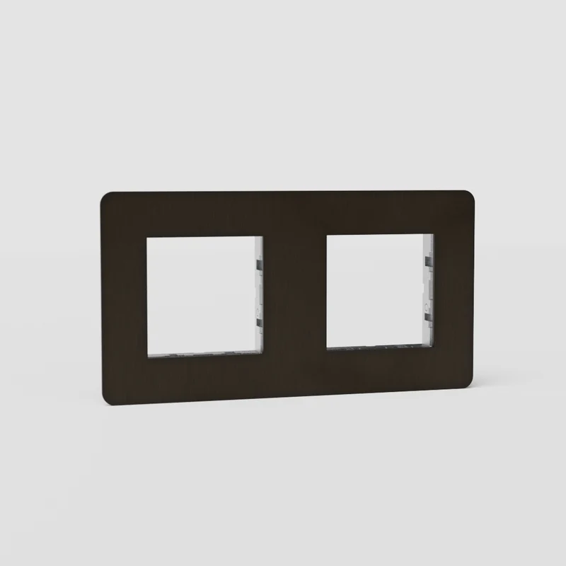 Kew Double 45mm Module Plate - Bronze