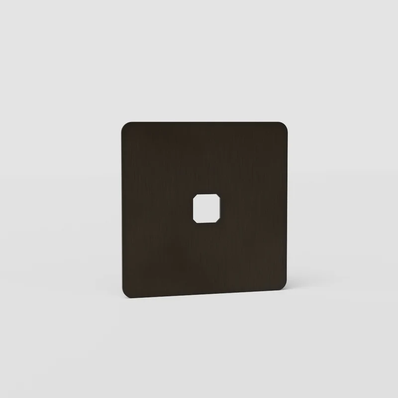 Kew Single Switch Plate - Bronze