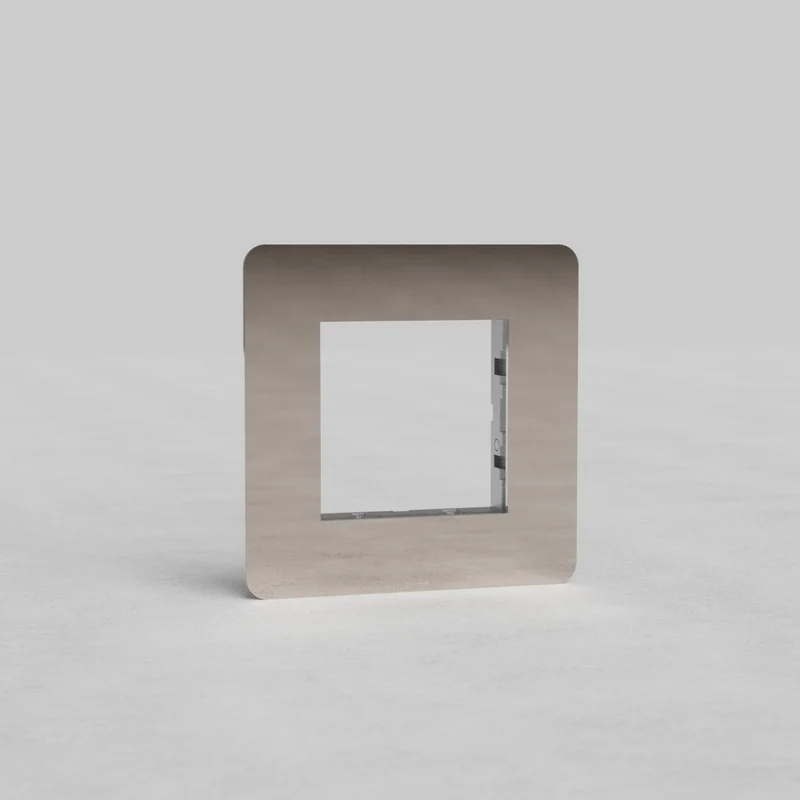 Kew Single 45mm Module Plate - Polished Nickel