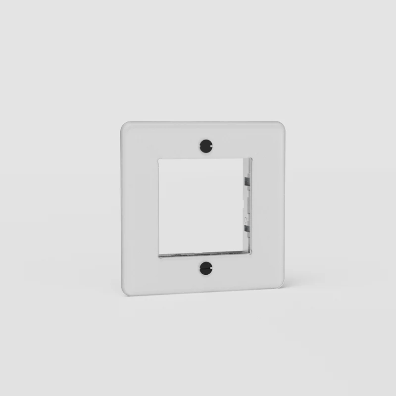 Kew Single 45mm Module Plate - Clear | Black