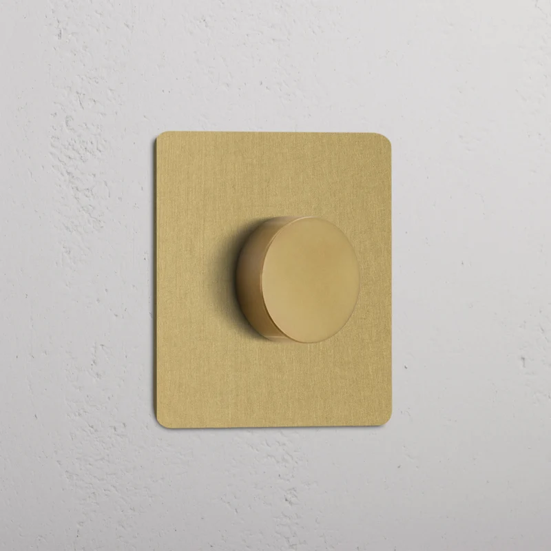 Kew Single Dimmer Switch - Antique Brass