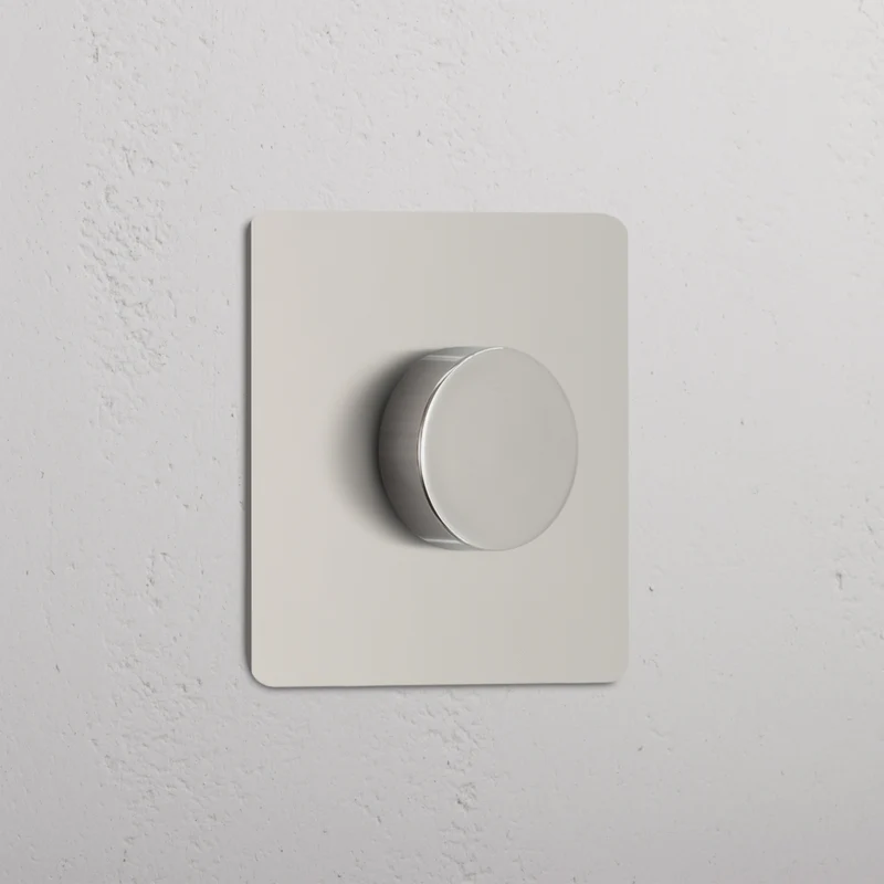 Kew Single Multiway Dimmer Switch - Polished Nickel