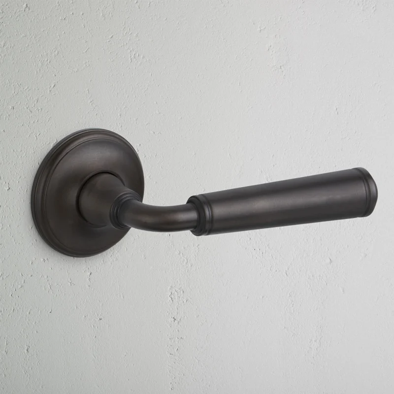 Digby Sprung Door Handle - Bronze