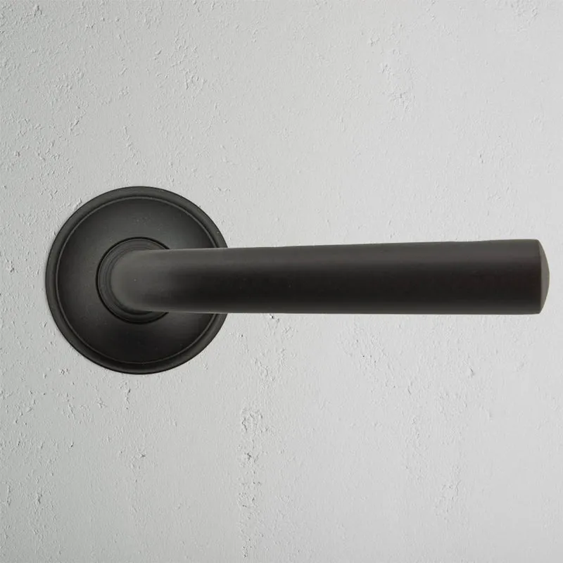 Apsley Sprung Door Handle - Bronze