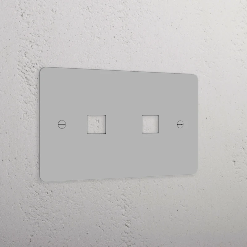 Double 2x Keystone Plate - Paintable
