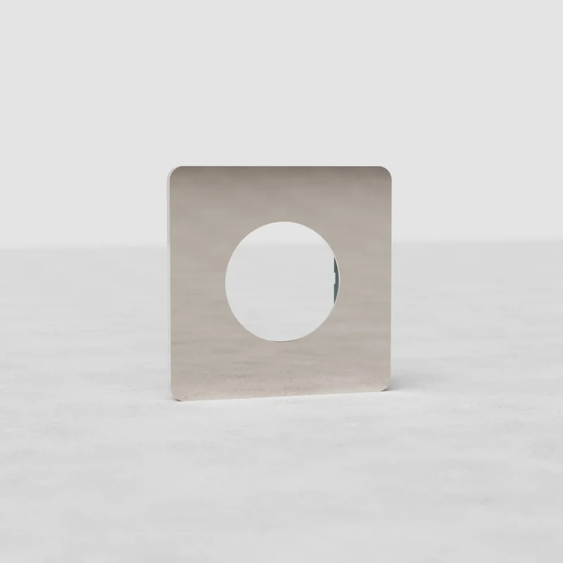 Grove Single Socket Plate - Polished Nickel