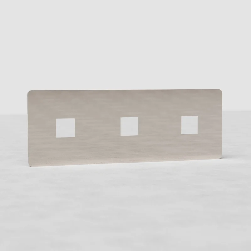 Grove Triple 3x Keystone Module Plate - Polished Nickel