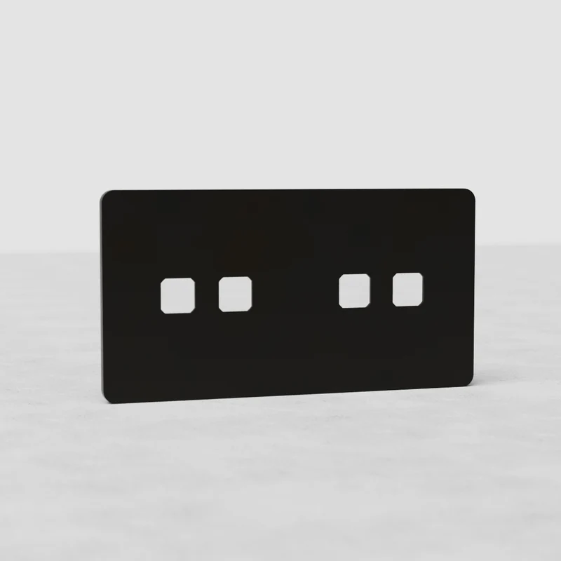 Grove Double 4x Switch Plate - Bronze