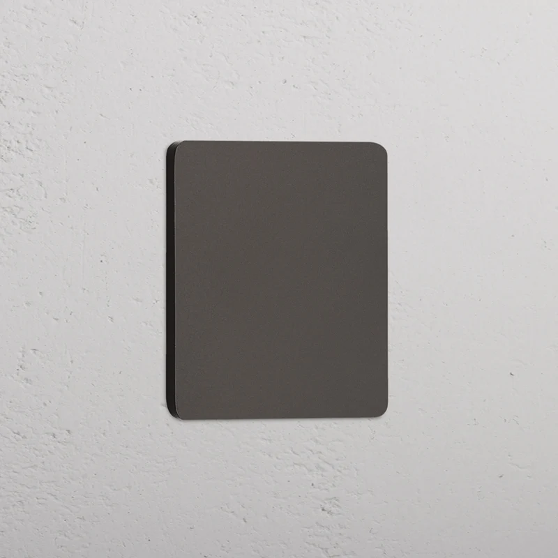 Grove Single Blank Plate - Bronze
