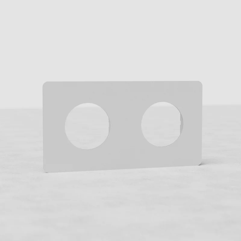 Kew Double Socket Plate - Paintable