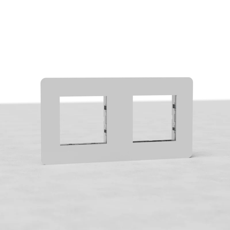 Kew Double 45mm Module Plate - Paintable