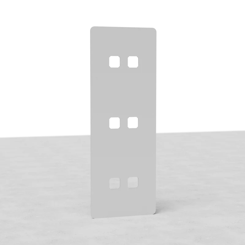 Kew Triple 6x Vertical Switch Plate - Paintable