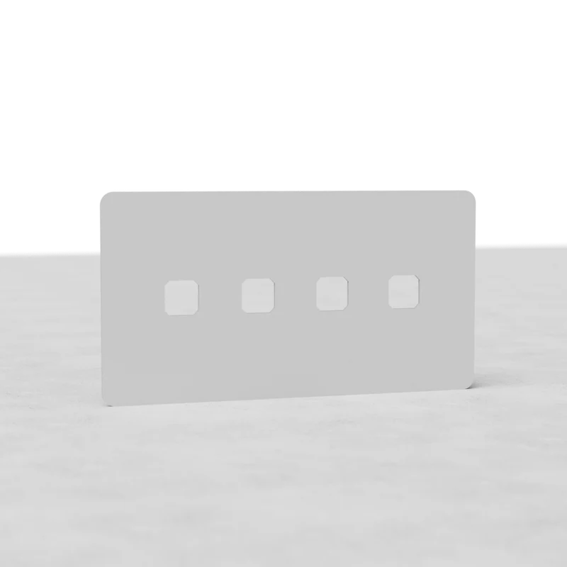 Kew Double 4x Switch Plate - Paintable