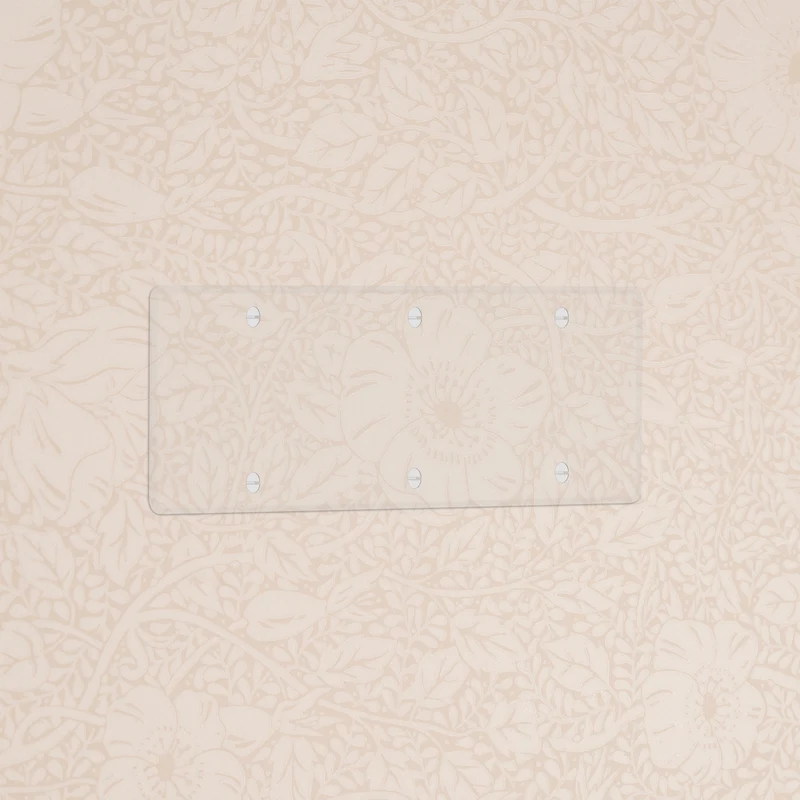 Kew Triple Blank Plate - Clear | White