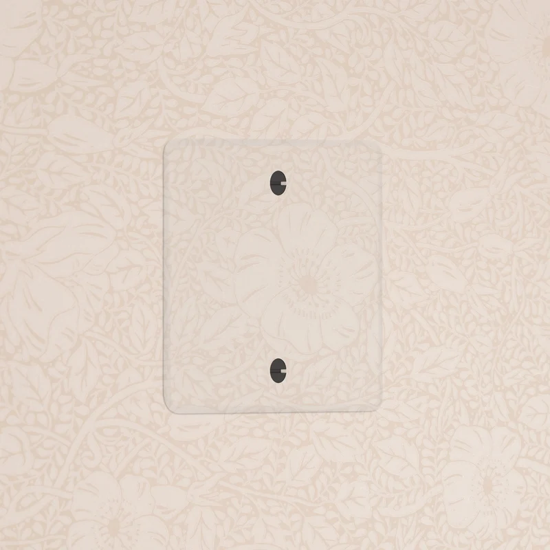 Kew Single Blank Plate - Clear | Black