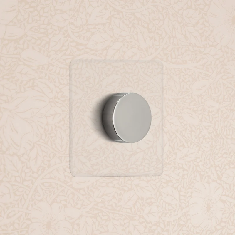 Kew Single Dimmer Switch - Clear Polished Nickel