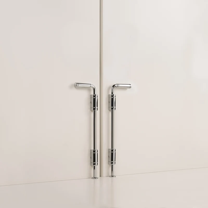 Digby Bolt Lock Pair Medium – Polished Nickel