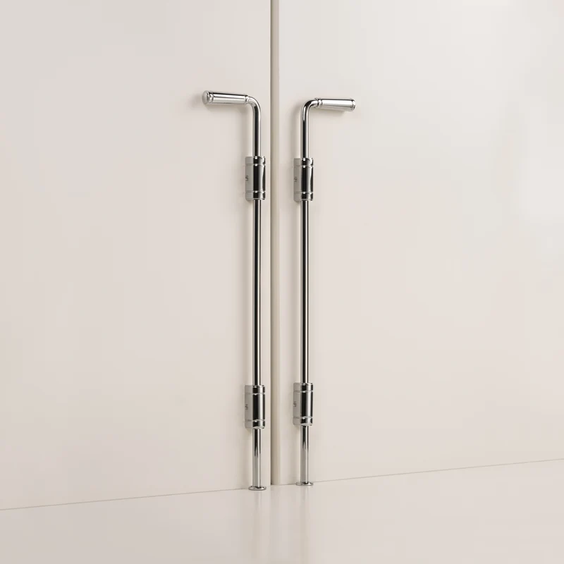 Digby Bolt Lock Pair Large – Polished Nickel