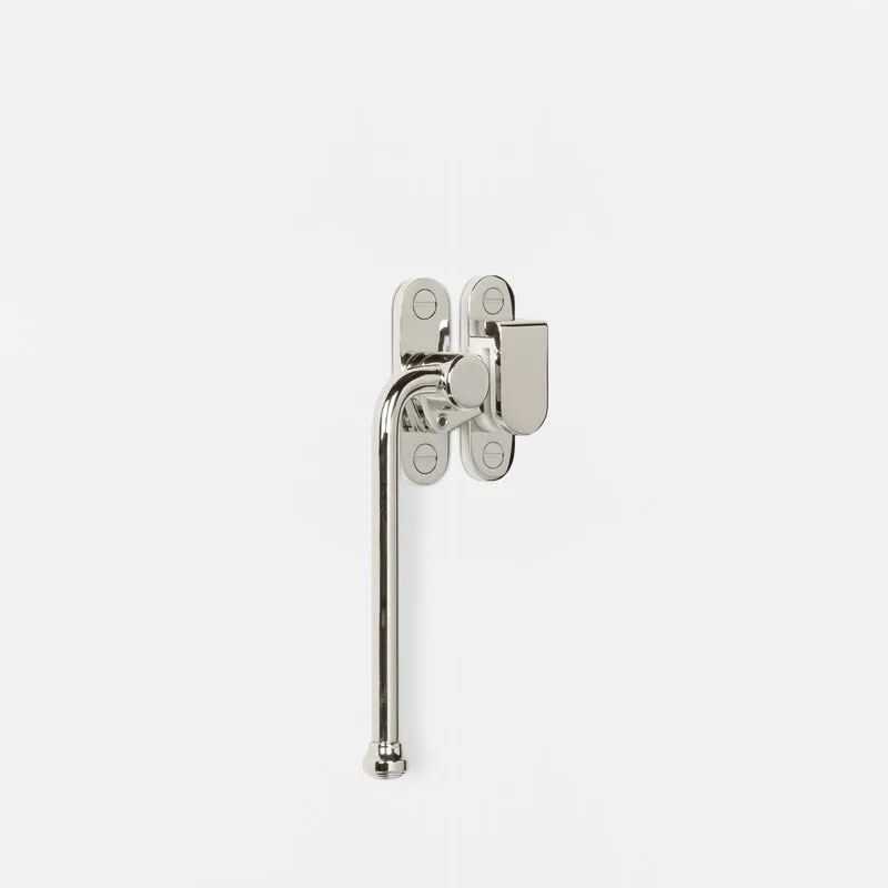 Southbank Lockable Casement Window Handle With Hook Left - Polished Nickel