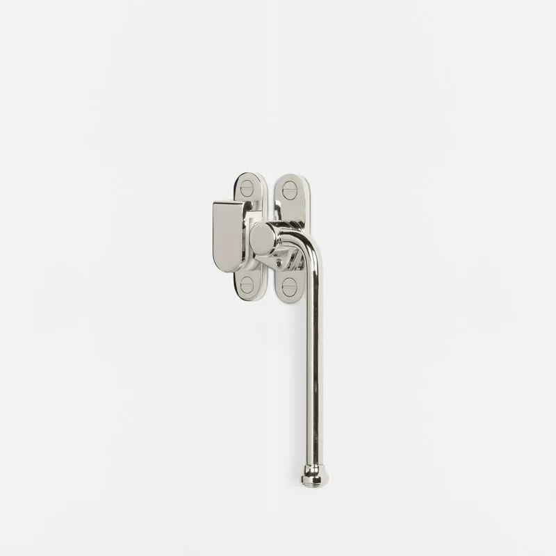 Southbank Lockable Casement Window Handle With Hook Right - Polished Nickel