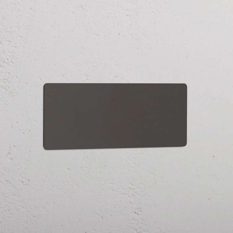 Kew Triple Blank Plate - Bronze