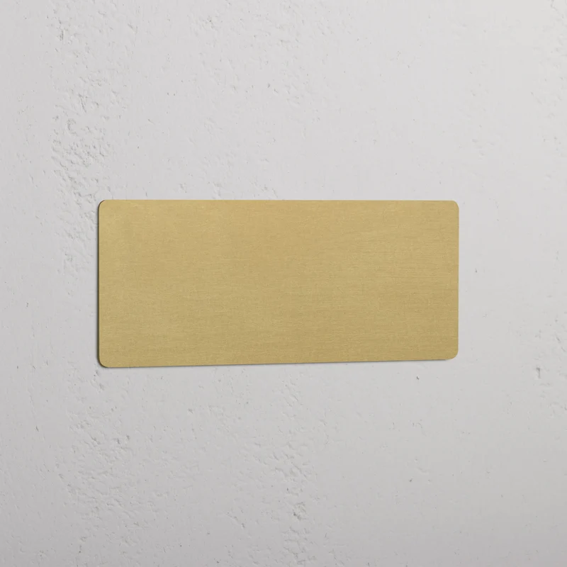 Kew Triple Blank Plate - Antique Brass