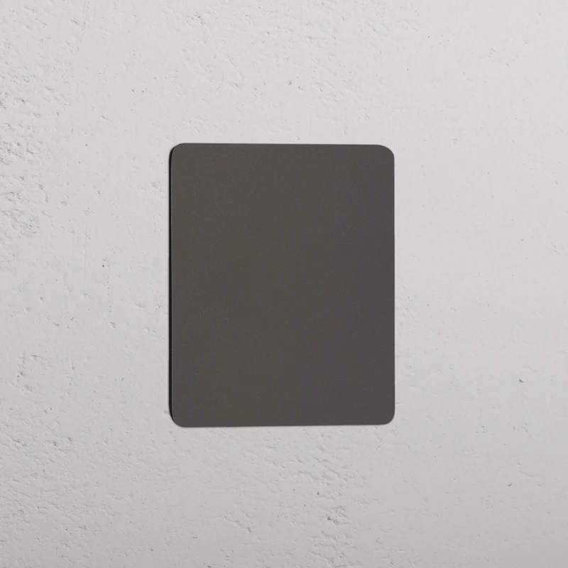 Kew Single Blank Plate - Bronze