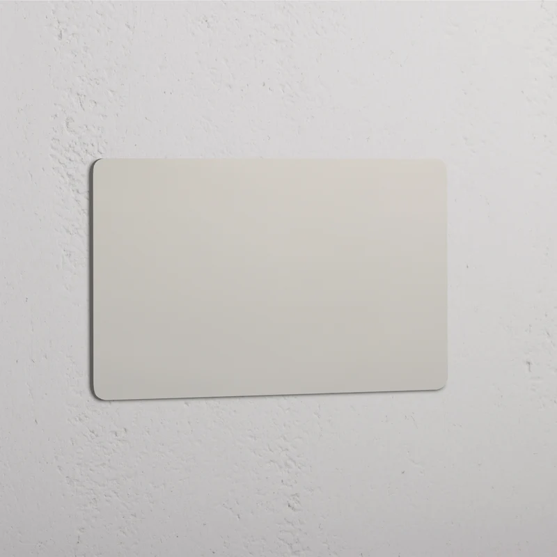 Kew Double Blank Plate - Polished Nickel