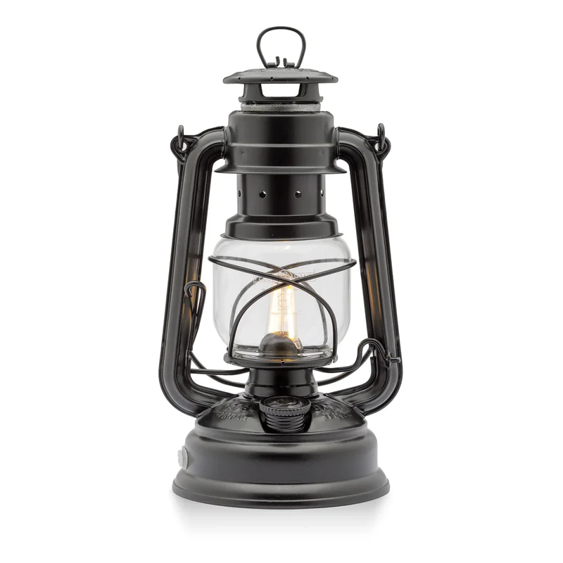 Feuerhand LED-Stormlykta 276 Mattsvart