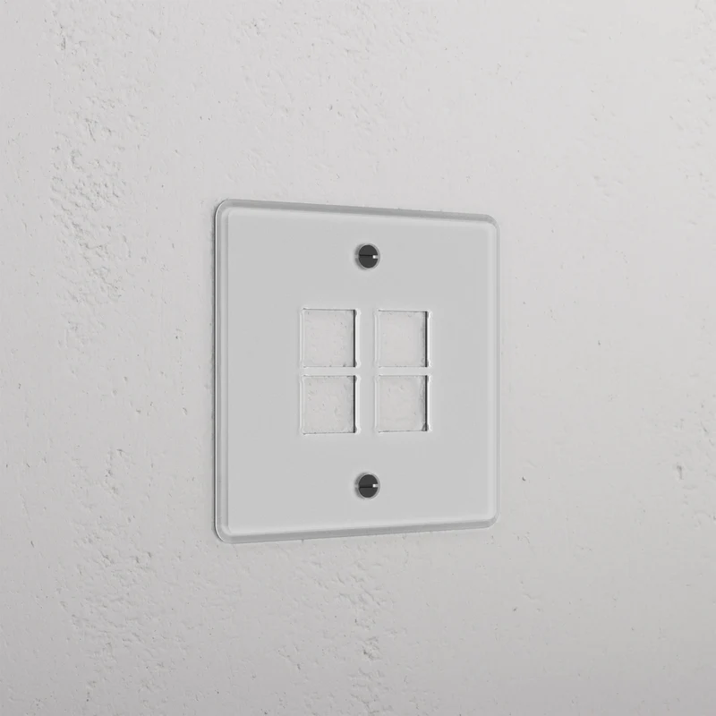 Single 4x Keystone Plate - Clear