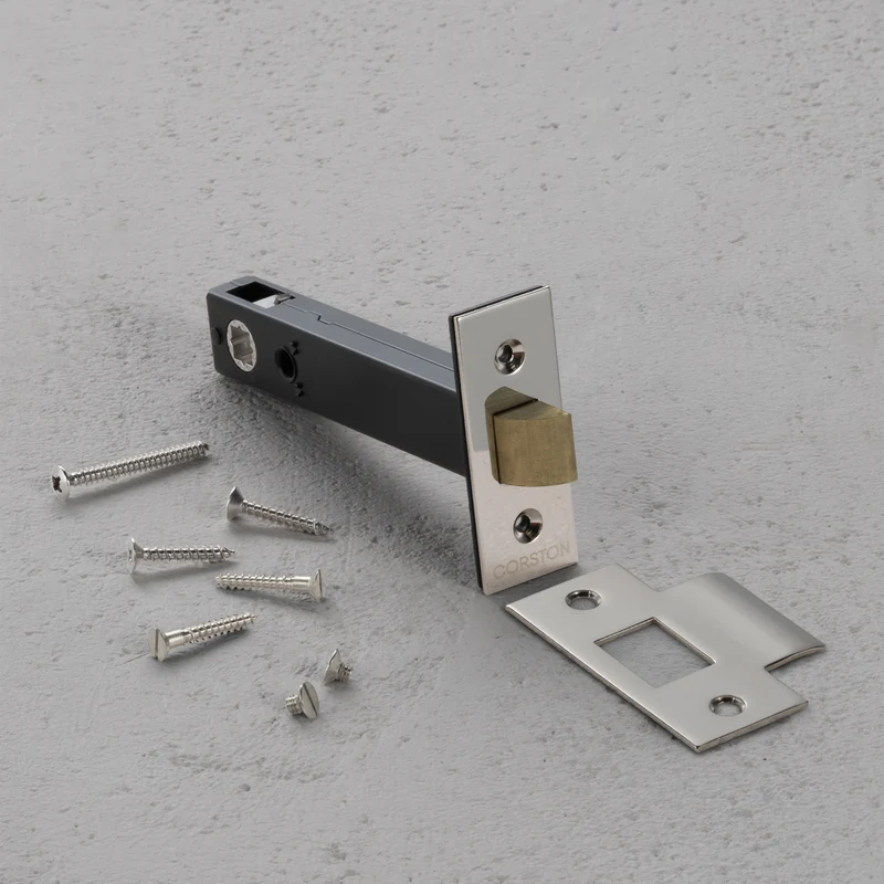 Tubular Latch 100mm – Polished Nickel