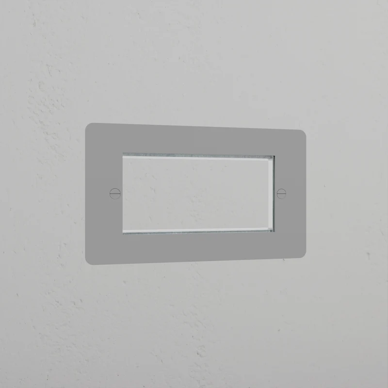 Double 100mm Module Plate - Paintable