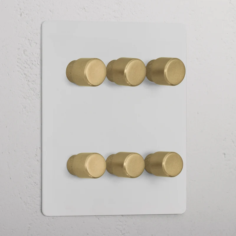 6G Two Way Dimmer Switch - Paintable Antique Brass