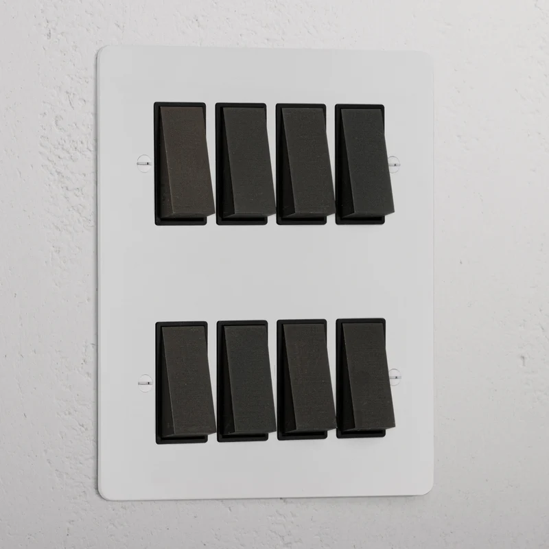8G Two Way Rocker Switch - Paintable Bronze | Black