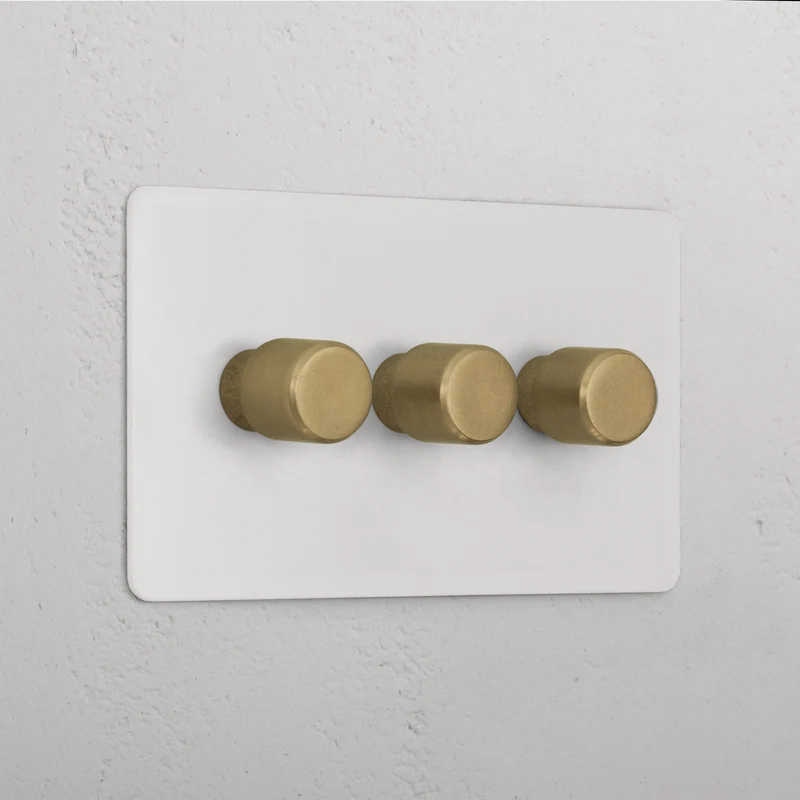 3G Two Way Dimmer Switch - Paintable Antique Brass