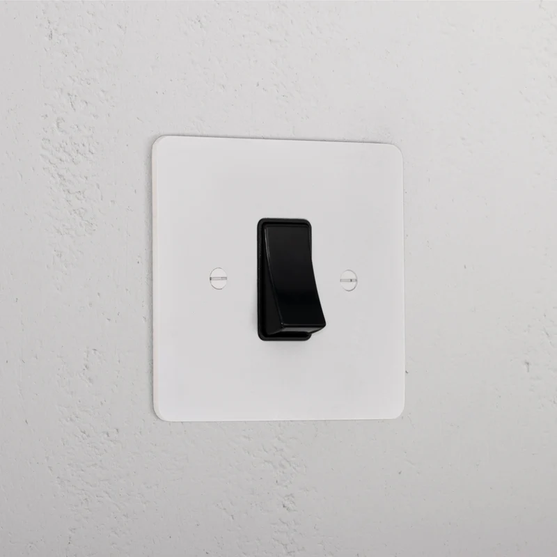 Single 45A Cooker Switch - Paintable | Black
